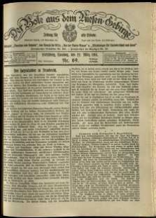Der Bote aus dem Riesen-Gebirge : Zeitung für alle Stände, R. 102, 1914, nr 69
