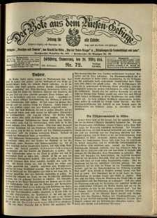 Der Bote aus dem Riesen-Gebirge : Zeitung f&uuml;r alle St&auml;nde, R. 102, 1914, nr 72
