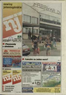 Nowiny Jeleniog&oacute;rskie : tygodnik społeczny, R. 45, 2002, nr 22 (2293)