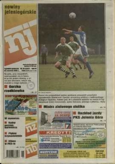 Nowiny Jeleniog&oacute;rskie : tygodnik społeczny, R. 45, 2002, nr 26 (2297)