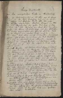 [Historia parafii ewangelickiej w Sycowie od czasów reformacji do 1766 r.]