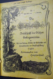 Die Grafschaft Glatz : Zeitschrift des Glatzer Gebirgsvereins, Jr. 1, 1906, nr 2