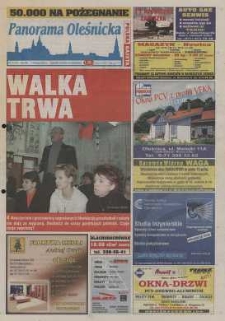 Panorama Oleśnicka: tygodnik Ziemi Oleśnickiej, 2003, nr 11 (769)