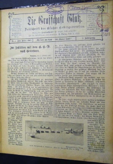 Die Grafschaft Glatz : Zeitschrift des Glatzer Gebirgsvereins, Jr. 2, 1907, nr 1