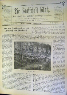 Die Grafschaft Glatz : Zeitschrift des Glatzer Gebirgsvereins, Jr. 3, 1908, nr 2