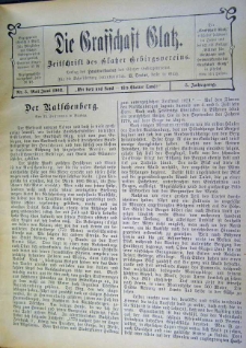 Die Grafschaft Glatz : Zeitschrift des Glatzer Gebirgsvereins, Jr. 3, 1908, nr 3