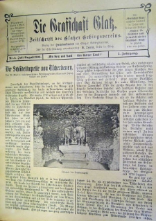 Die Grafschaft Glatz : Zeitschrift des Glatzer Gebirgsvereins, Jr. 3, 1908, nr 4