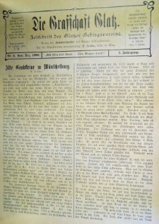 Die Grafschaft Glatz : Zeitschrift des Glatzer Gebirgsvereins, Jr. 3, 1908, nr 6