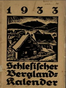 Schlesischer Bergland-Kalender 1933