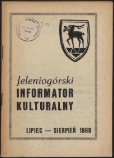 Jeleniogórski Informator Kulturalny, lipiec-sierpień 1968