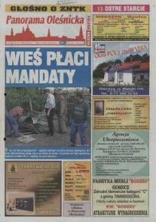 Panorama Oleśnicka: tygodnik Ziemi Oleśnickiej, 2003, nr 40 (808)