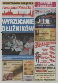 Panorama Oleśnicka: tygodnik Ziemi Oleśnickiej, 2003, nr 54 (822)