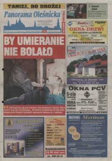 Panorama Oleśnicka: tygodnik Ziemi Oleśnickiej, 2003, nr 67 (835)
