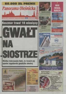 Panorama Oleśnicka: tygodnik Ziemi Oleśnickiej, 2003, nr 80 (848)