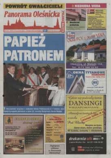 Panorama Oleśnicka: tygodnik Ziemi Oleśnickiej, 2003, nr 84 (852)