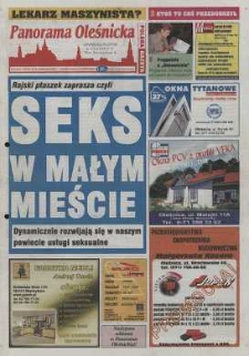Panorama Oleśnicka: tygodnik Ziemi Oleśnickiej, 2003, nr 86 (854)
