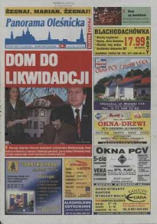 Panorama Oleśnicka: tygodnik Ziemi Oleśnickiej, 2003, nr 98 (866)