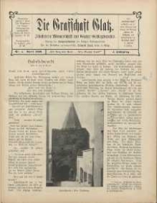 Die Grafschaft Glatz : Illustrierte Monatschrift des Glatzer Gebirgsvereins, Jr. 4, 1909, nr 4