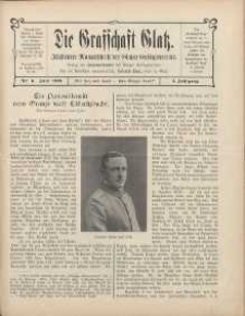 Die Grafschaft Glatz : Illustrierte Monatschrift des Glatzer Gebirgsvereins, Jr. 4, 1909, nr 6