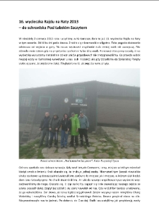 16. wycieczka Rajdu na Raty 2013 – do schroniska Pod Łabskim Szczytem