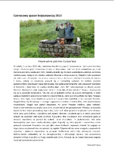 Czerwcowy spacer krajoznawczy 2013