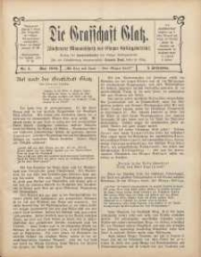 Die Grafschaft Glatz : Illustrierte Monatschrift des Glatzer Gebirgsvereins, Jr. 5, 1910, nr 5