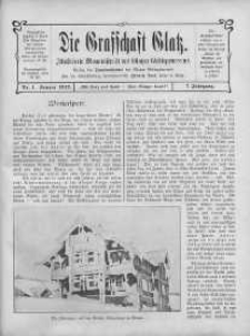 Die Grafschaft Glatz : Illustrierte Monatschrift des Glatzer Gebirgsvereins, Jr. 7, 1912, nr 1