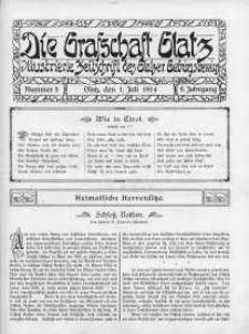 Die Grafschaft Glatz : Illustrierte Monatschrift des Glatzer Gebirgsvereins, Jr. 9, 1914, nr 5