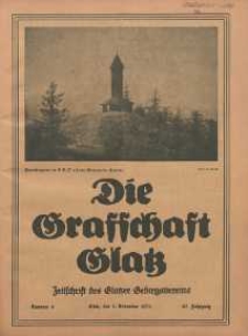 Die Grafschaft Glatz : Illustrierte Zeitschrift des Glatzer Gebirgsvereins, Jr. 29, 1934, nr 6