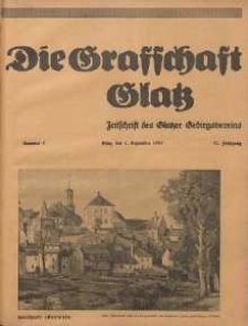 Die Grafschaft Glatz : Illustrierte Zeitschrift des Glatzer Gebirgsvereins, Jr. 30, 1935, nr 5