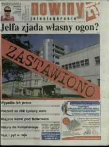 Nowiny Jeleniogórskie : tygodnik społeczny, R.50, 2007, nr 39 (2520!)