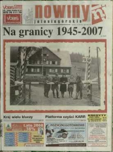 Nowiny Jeleniogórskie : tygodnik społeczny, R.50, 2007, nr 51 (2531)