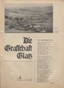 Die Grafschaft Glatz : Illustrierte Zeitschrift des Glatzer Gebirgsvereins, Jr. 35, 1940, nr 5