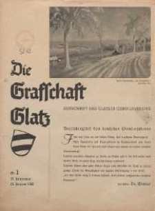 Die Grafschaft Glatz : Illustrierte Zeitschrift des Glatzer Gebirgsvereins, Jr. 37, 1942, nr 1