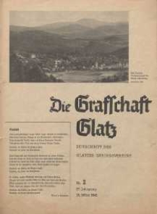 Die Grafschaft Glatz : Illustrierte Zeitschrift des Glatzer Gebirgsvereins, Jr. 37, 1942, nr 2