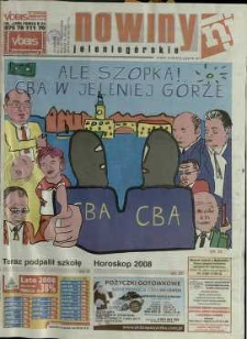 Nowiny Jeleniogórskie : tygodnik społeczny, R.51, 2008, nr 1 (2533)