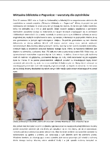 Wirtualna biblioteka e-Pogranicze – warsztaty dla czytelników [Dokument elektroniczny]