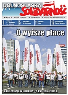 Dolnośląska Solidarność, 2008, nr 4 (272)