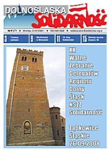 Dolnośląska Solidarność, 2008, nr 9 (277)