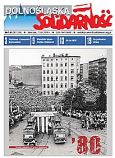 Dolnośląska Solidarność, 2009, nr 7/8 (287/288)