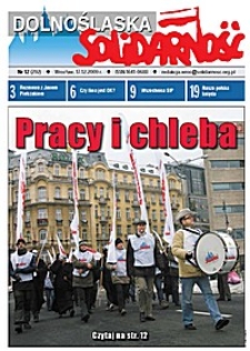 Dolnośląska Solidarność, 2009, nr 12 (292)