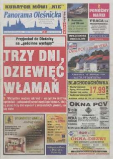 Panorama Oleśnicka: tygodnik Ziemi Oleśnickiej, 2004, nr 33 (903)