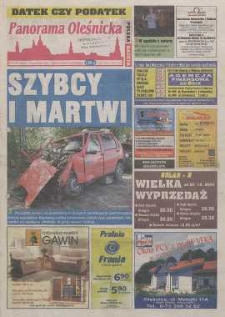 Panorama Oleśnicka: tygodnik Ziemi Oleśnickiej, 2004, nr 80 (950)