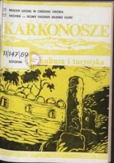 Karkonosze: Kultura i Turystyka, 1989, nr 11 (147)