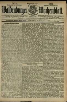 Waldenburger Wochenblatt, Jg. 38, 1892, nr 11