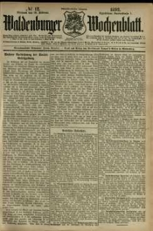 Waldenburger Wochenblatt, Jg. 38, 1892, nr 12