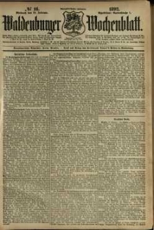 Waldenburger Wochenblatt, Jg. 38, 1892, nr 16