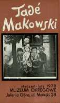 Tadeusz Makowski. Malarstwo ze zbiorów Muzeum Narodowego w Warszawie - folder [Dokument życia społecznego]