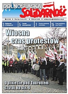 Dolnośląska Solidarność, 2011, nr 4 (308)
