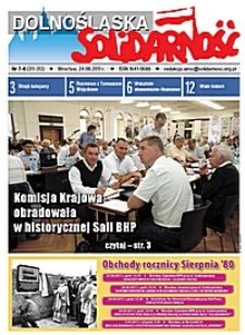 Dolnośląska Solidarność, 2011, nr 7/8 (311-312)